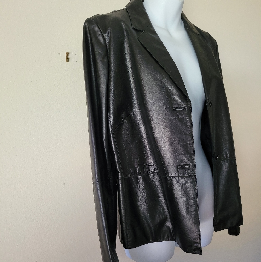 Kenneth Cole Leather Jacket - Picture 4 of 10